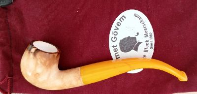 Курительная мини трубка из сепиолита (морская пенка, meerschaum) АG-23