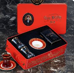 Чайный сервиз на две персоны Hafiz Mustafa с чаем 100 гр