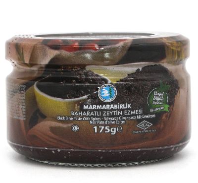 Оливковая паста черная без специй Marmarabirlik 175 г