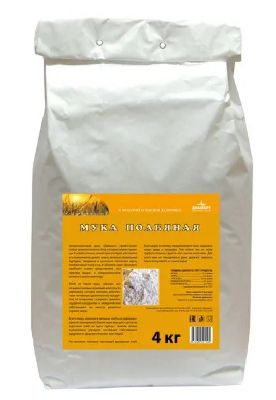 Мука полбы цельнозерновая грубого помола 4 кг