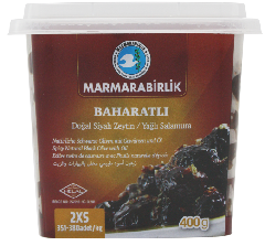 Маслины Baharatli вяленые со специями 2XS, Marmarabirlik, 400 г