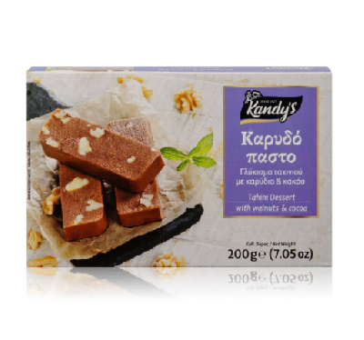 Десерт из кунжута с какао и грецким орехом “каридопасто” KANDY’S 200г