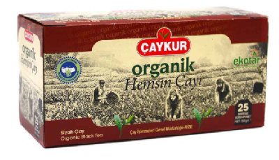 Пакетированный турецкий черный чай Organic Çaykur