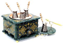 Элитный набор "Падишах" с кофемашиной из мрамора