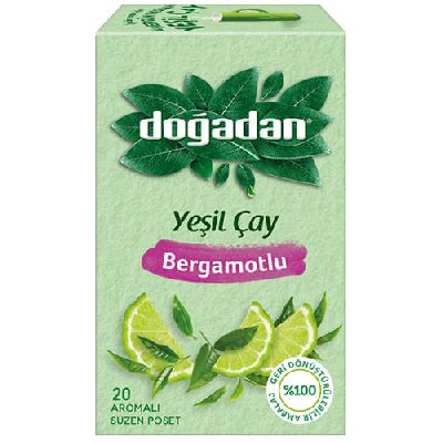 Зелёный чай с бергамотом 20 пакетиков DOGADAN